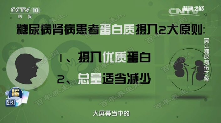 糖尿病肾病患者蛋白质摄入原则