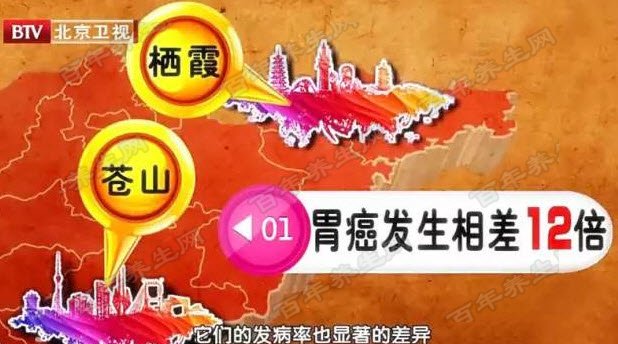 胃癌发病地图