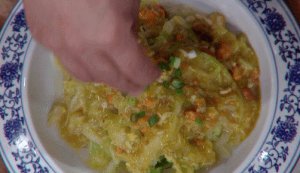 20181122家政女皇视频和笔记:蟹粉扒白菜,秋菘虾卷的制作方法