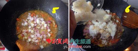 咖喱牛肉炒饭的做法步骤