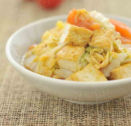 大白菜炖豆腐的做法