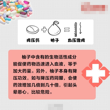 柚子不能和什么药一起吃 这些物品混用会致命