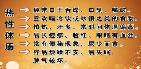 寒性体质和热性体质的区别 几招教你区分它们