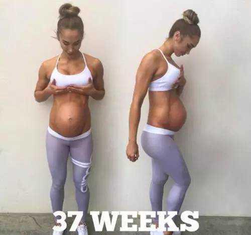 孕妇健身照走红 同是孕妇身材差别太大(2)