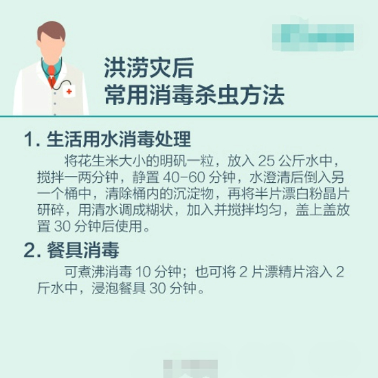 洪涝灾害的防病指南 疾病预防很重要