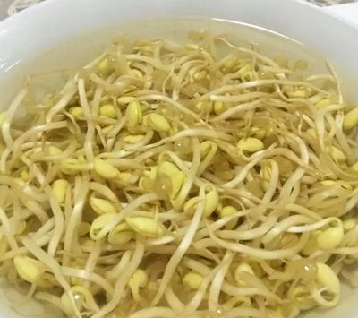 隔夜米饭1碗，辣白菜150克，豆芽100克