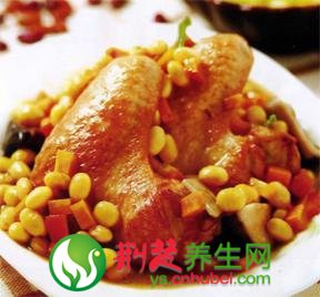 孕妈妈补钙食谱 豆焖鸡翅