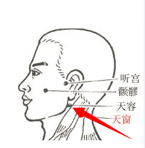 天容穴位位置图